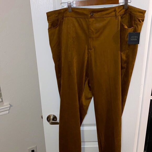 ❤️BRAND NEW John Mark Plus Size Faux Suede Jeans - Picture 3 of 7